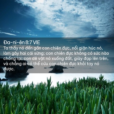 Picture 02 - Ða-ni-ên 8:7 VIE - Ta thấy nó đến gần con chiên đực, - Bible Verse Picture