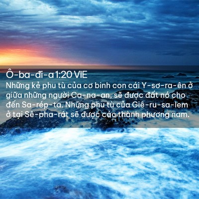 Picture 02 - Ô-ba-đi-a 1:20 VIE - Những kẻ phu tù của cơ binh con cái - Bible Verse Picture