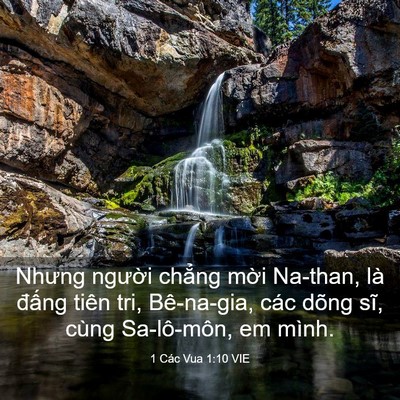 Picture 03 - 1 Các Vua 1:10 VIE - Nhưng người chẳng mời Na-than, là - Bible Verse Picture