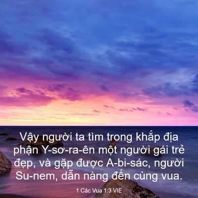 Picture 03 - 1 Các Vua 1:3 VIE - Vậy người ta tìm trong khắp địa phận - Bible Verse Picture