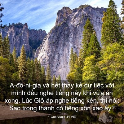 Picture 03 - 1 Các Vua 1:41 VIE - A-đô-ni-gia và hết thảy kẻ dự tiệc - Bible Verse Picture