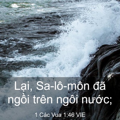 Picture 03 - 1 Các Vua 1:46 VIE - Lại, Sa-lô-môn đã ngồi trên ngôi - Bible Verse Picture