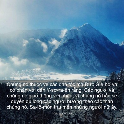 Picture 03 - 1 Các Vua 11:2 VIE - Chúng nó thuộc về các dân tộc mà - Bible Verse Picture