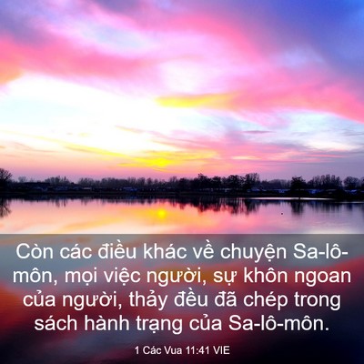 Picture 03 - 1 Các Vua 11:41 VIE - Còn các điều khác về chuyện - Bible Verse Picture