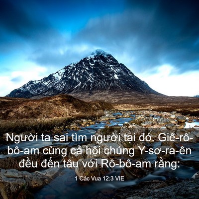 Picture 03 - 1 Các Vua 12:3 VIE - Người ta sai tìm người tại đó. - Bible Verse Picture