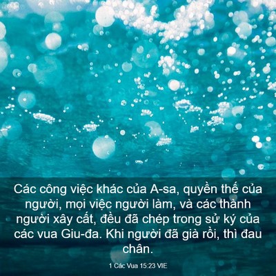 Picture 03 - 1 Các Vua 15:23 VIE - Các công việc khác của A-sa, quyền thế - Bible Verse Picture