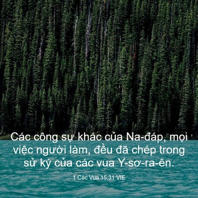 Picture 03 - 1 Các Vua 15:31 VIE - Các công sự khác của Na-đáp, mọi - Bible Verse Picture