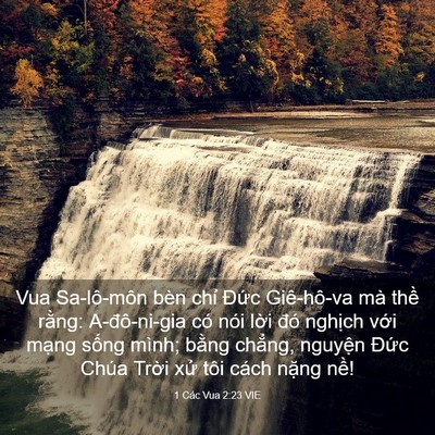 Picture 03 - 1 Các Vua 2:23 VIE - Vua Sa-lô-môn bèn chỉ Đức Giê-hô-va mà - Bible Verse Picture