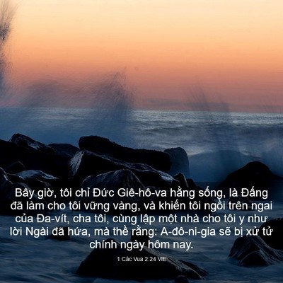 Picture 03 - 1 Các Vua 2:24 VIE - Bây giờ, tôi chỉ Đức Giê-hô-va hằng - Bible Verse Picture
