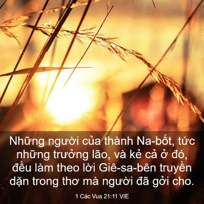Picture 03 - 1 Các Vua 21:11 VIE - Những người của thành Na-bốt, tức - Bible Verse Picture