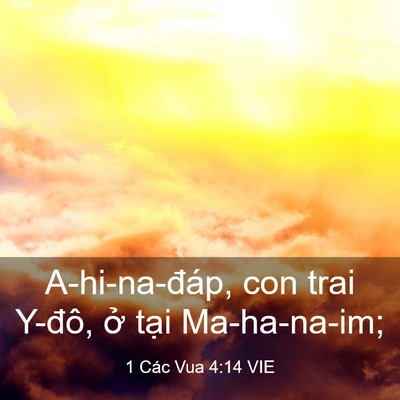 Picture 03 - 1 Các Vua 4:14 VIE - A-hi-na-đáp, con trai Y-đô, ở tại - Bible Verse Picture