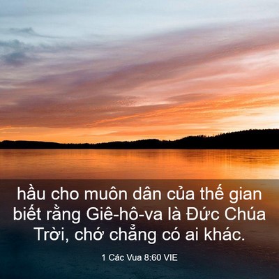 Picture 03 - 1 Các Vua 8:60 VIE - hầu cho muôn dân của thế gian biết - Bible Verse Picture
