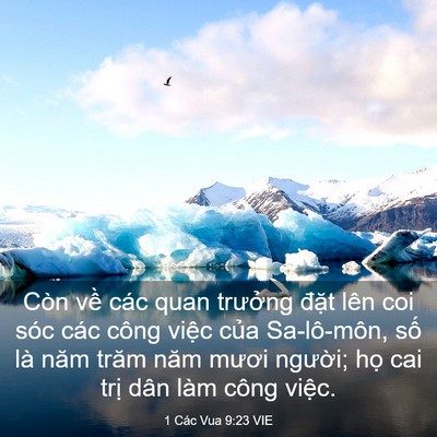 Picture 03 - 1 Các Vua 9:23 VIE - Còn về các quan trưởng đặt lên coi - Bible Verse Picture