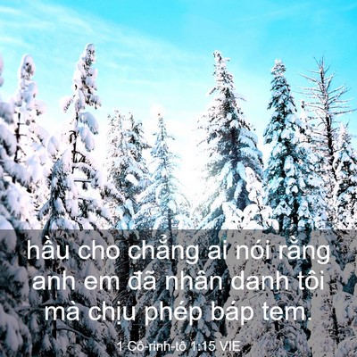 Picture 03 - 1 Cô-rinh-tô 1:15 VIE - hầu cho chẳng ai nói rằng anh em đã - Bible Verse Picture
