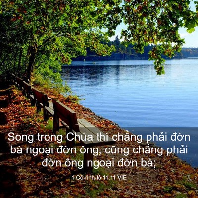 Picture 03 - 1 Cô-rinh-tô 11:11 VIE - Song trong Chúa thì chẳng phải đờn bà - Bible Verse Picture