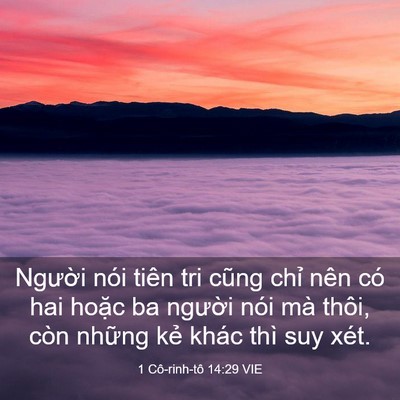 Picture 03 - 1 Cô-rinh-tô 14:29 VIE - Người nói tiên tri cũng chỉ nên có hai - Bible Verse Picture