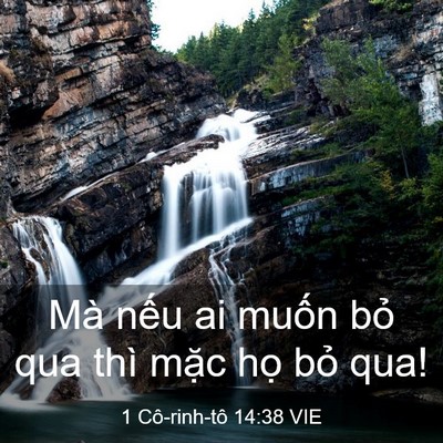 Picture 03 - 1 Cô-rinh-tô 14:38 VIE - Mà nếu ai muốn bỏ qua thì mặc họ bỏ - Bible Verse Picture