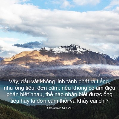 Picture 03 - 1 Cô-rinh-tô 14:7 VIE - Vậy, dẫu vật không linh tánh phát ra - Bible Verse Picture