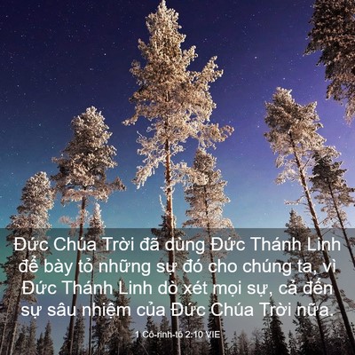 Picture 03 - 1 Cô-rinh-tô 2:10 VIE - Đức Chúa Trời đã dùng Đức Thánh Linh - Bible Verse Picture