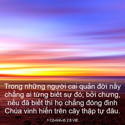 Picture 03 - 1 Cô-rinh-tô 2:8 VIE - Trong những người cai quản đời nầy - Bible Verse Picture