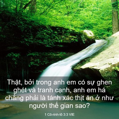 Picture 03 - 1 Cô-rinh-tô 3:3 VIE - Thật, bởi trong anh em có sự ghen ghét - Bible Verse Picture