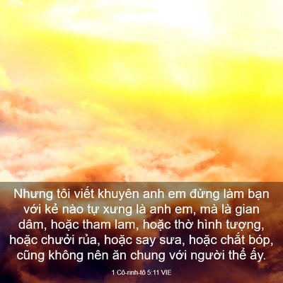 Picture 03 - 1 Cô-rinh-tô 5:11 VIE - Nhưng tôi viết khuyên anh em đừng làm - Bible Verse Picture