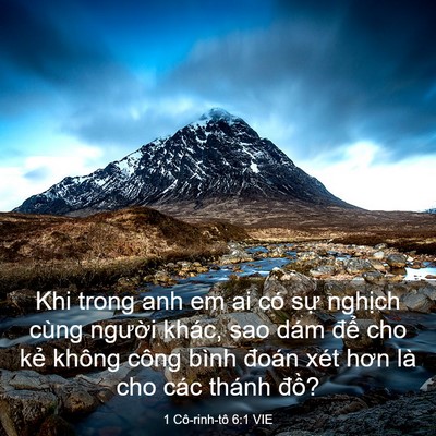 Picture 03 - 1 Cô-rinh-tô 6:1 VIE - Khi trong anh em ai có sự nghịch cùng - Bible Verse Picture