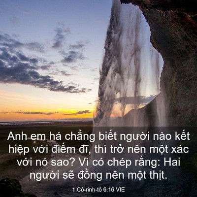 Picture 03 - 1 Cô-rinh-tô 6:16 VIE - Anh em há chẳng biết người nào kết - Bible Verse Picture