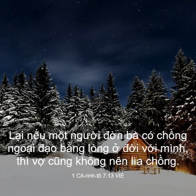 Picture 03 - 1 Cô-rinh-tô 7:13 VIE - Lại nếu một người đờn bà có chồng - Bible Verse Picture