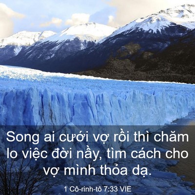 Picture 03 - 1 Cô-rinh-tô 7:33 VIE - Song ai cưới vợ rồi thì chăm lo việc - Bible Verse Picture
