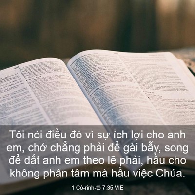 Picture 03 - 1 Cô-rinh-tô 7:35 VIE - Tôi nói điều đó vì sự ích lợi cho - Bible Verse Picture