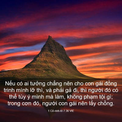 Picture 03 - 1 Cô-rinh-tô 7:36 VIE - Nếu có ai tưởng chẳng nên cho con gái - Bible Verse Picture