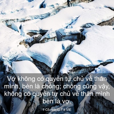 Picture 03 - 1 Cô-rinh-tô 7:4 VIE - Vợ không có quyền tự chủ về thân - Bible Verse Picture
