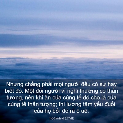 Picture 03 - 1 Cô-rinh-tô 8:7 VIE - Nhưng chẳng phải mọi người đều có - Bible Verse Picture