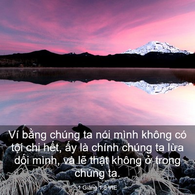 Picture 03 - 1 Giăng 1:8 VIE - Ví bằng chúng ta nói mình không có tội - Bible Verse Picture