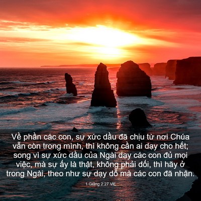 Picture 03 - 1 Giăng 2:27 VIE - Về phần các con, sự xức dầu đã - Bible Verse Picture