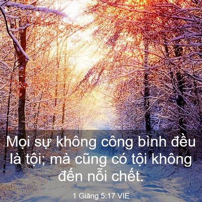 Picture 03 - 1 Giăng 5:17 VIE - Mọi sự không công bình đều là tội; - Bible Verse Picture