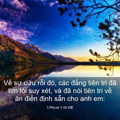 Picture 03 - 1 Phi-rơ 1:10 VIE - Về sự cứu rỗi đó, các đấng tiên - Bible Verse Picture