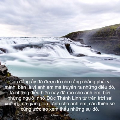 Picture 03 - 1 Phi-rơ 1:12 VIE - Các đấng ấy đã được tỏ cho rằng - Bible Verse Picture