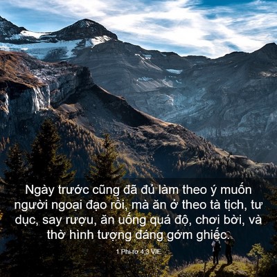 Picture 03 - 1 Phi-rơ 4:3 VIE - Ngày trước cũng đã đủ làm theo ý - Bible Verse Picture