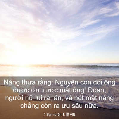Picture 03 - 1 Sa-mu-ên 1:18 VIE - Nàng thưa rằng: Nguyện con đòi ông - Bible Verse Picture