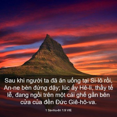 Picture 03 - 1 Sa-mu-ên 1:9 VIE - Sau khi người ta đã ăn uống tại Si-lô - Bible Verse Picture