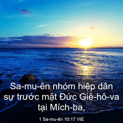 Picture 03 - 1 Sa-mu-ên 10:17 VIE - Sa-mu-ên nhóm hiệp dân sự trước mặt - Bible Verse Picture