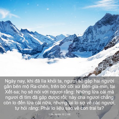 Picture 03 - 1 Sa-mu-ên 10:2 VIE - Ngày nay, khi đã lìa khỏi ta, ngươi sẽ - Bible Verse Picture