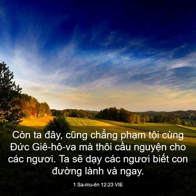 Picture 03 - 1 Sa-mu-ên 12:23 VIE - Còn ta đây, cũng chẳng phạm tội cùng - Bible Verse Picture