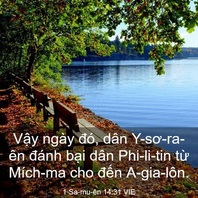 Picture 03 - 1 Sa-mu-ên 14:31 VIE - Vậy ngày đó, dân Y-sơ-ra-ên đánh bại - Bible Verse Picture