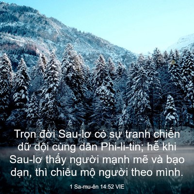 Picture 03 - 1 Sa-mu-ên 14:52 VIE - Trọn đời Sau-lơ có sự tranh chiến dữ - Bible Verse Picture