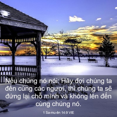 Picture 03 - 1 Sa-mu-ên 14:9 VIE - Nếu chúng nó nói: Hãy đợi chúng ta - Bible Verse Picture