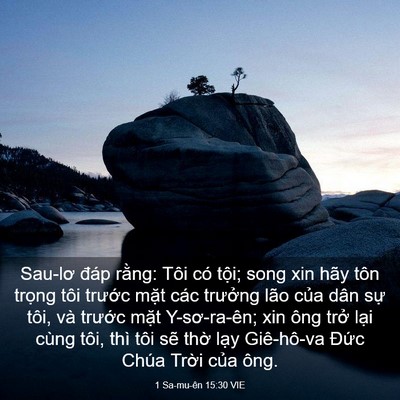 Picture 03 - 1 Sa-mu-ên 15:30 VIE - Sau-lơ đáp rằng: Tôi có tội; song xin - Bible Verse Picture