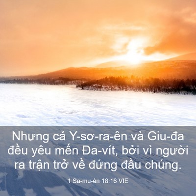 Picture 03 - 1 Sa-mu-ên 18:16 VIE - Nhưng cả Y-sơ-ra-ên và Giu-đa đều yêu - Bible Verse Picture